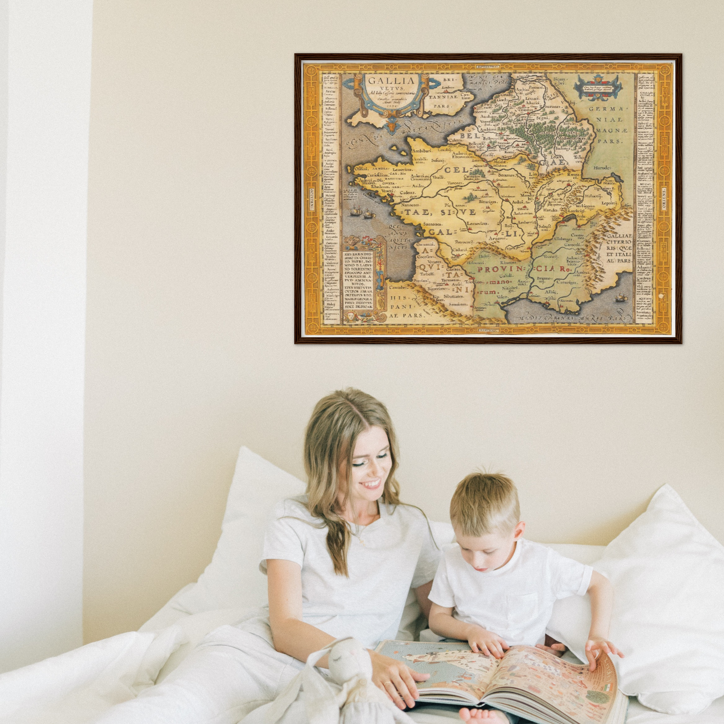 Historische Landkarte Historisches Gallien um 1609