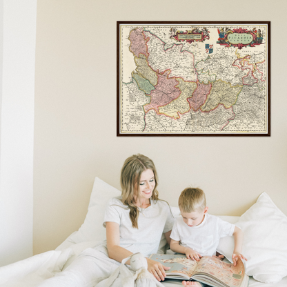 Historical city map  Test product horizontal 3 sizes