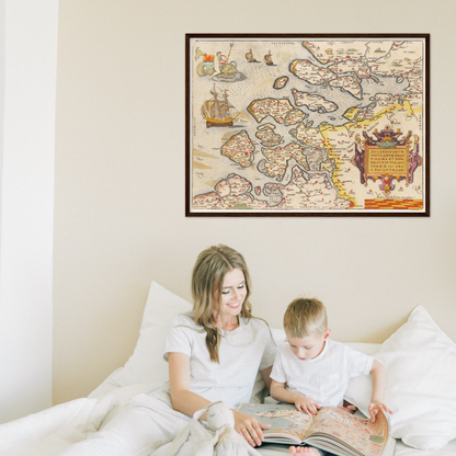 Historical city map  Test product horizontal 3 sizes