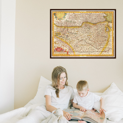 Historical city map  Test product horizontal 3 sizes