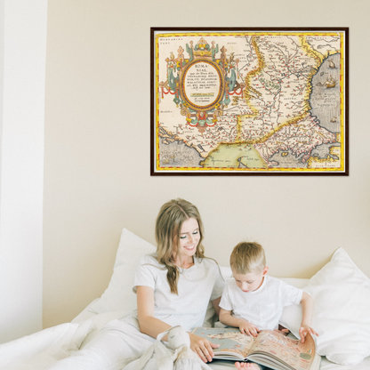 Historical city map  Test product horizontal 3 sizes