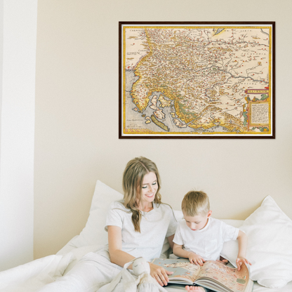 Historical city map  Test product horizontal 3 sizes