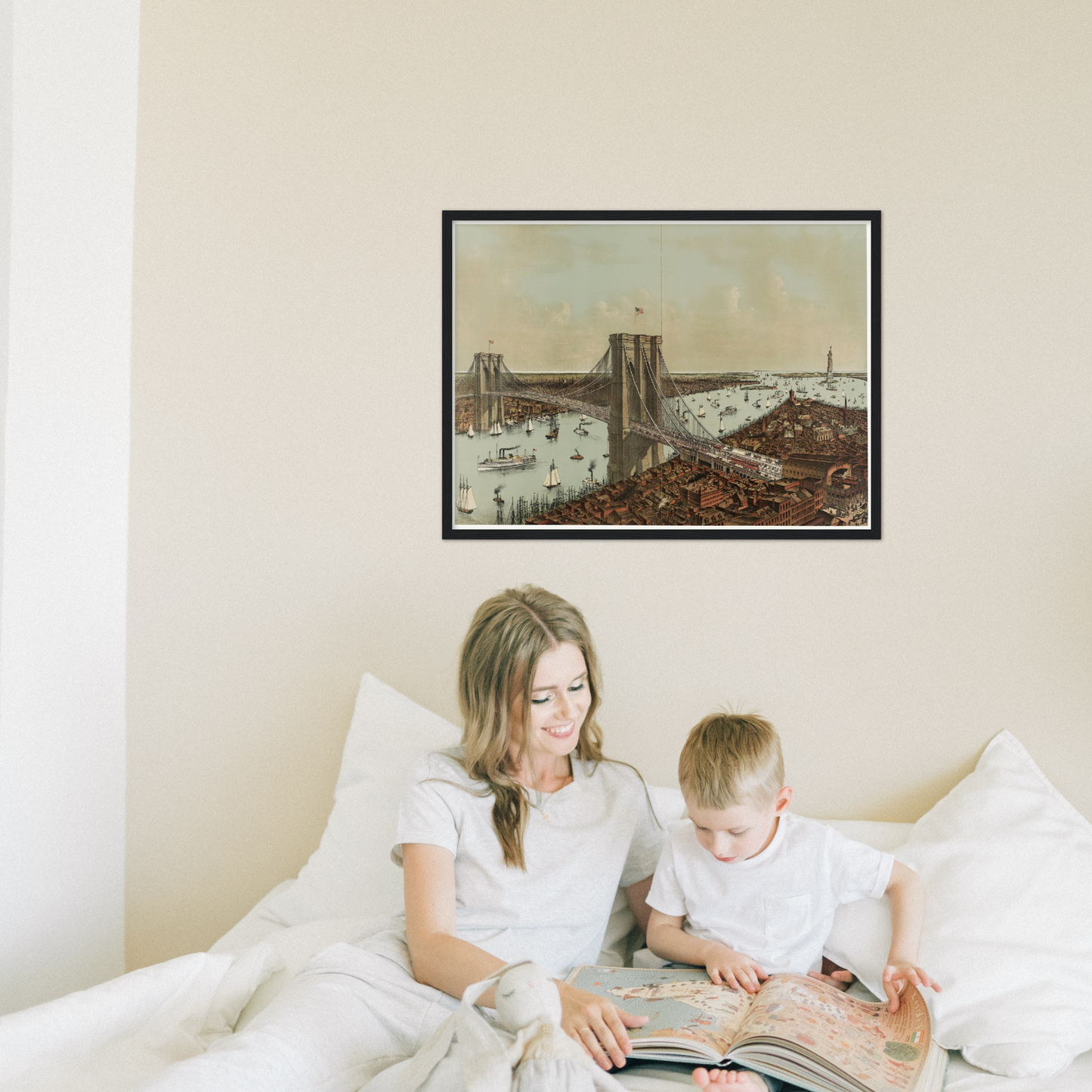 Historische Stadtansicht New York City um 1892