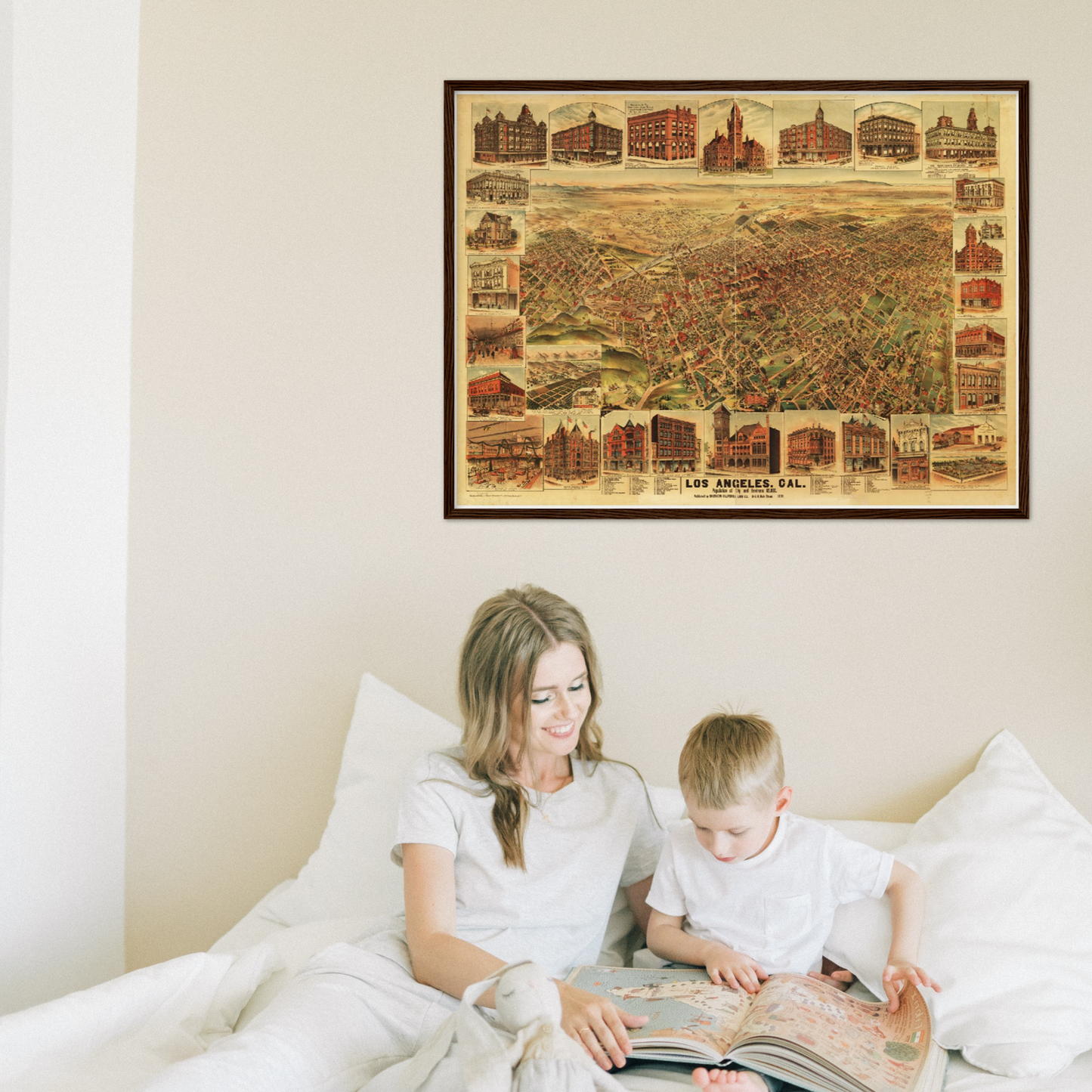 Historical city map  Test product horizontal 3 sizes