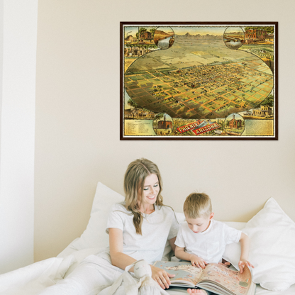 Historical city map  Test product horizontal 3 sizes