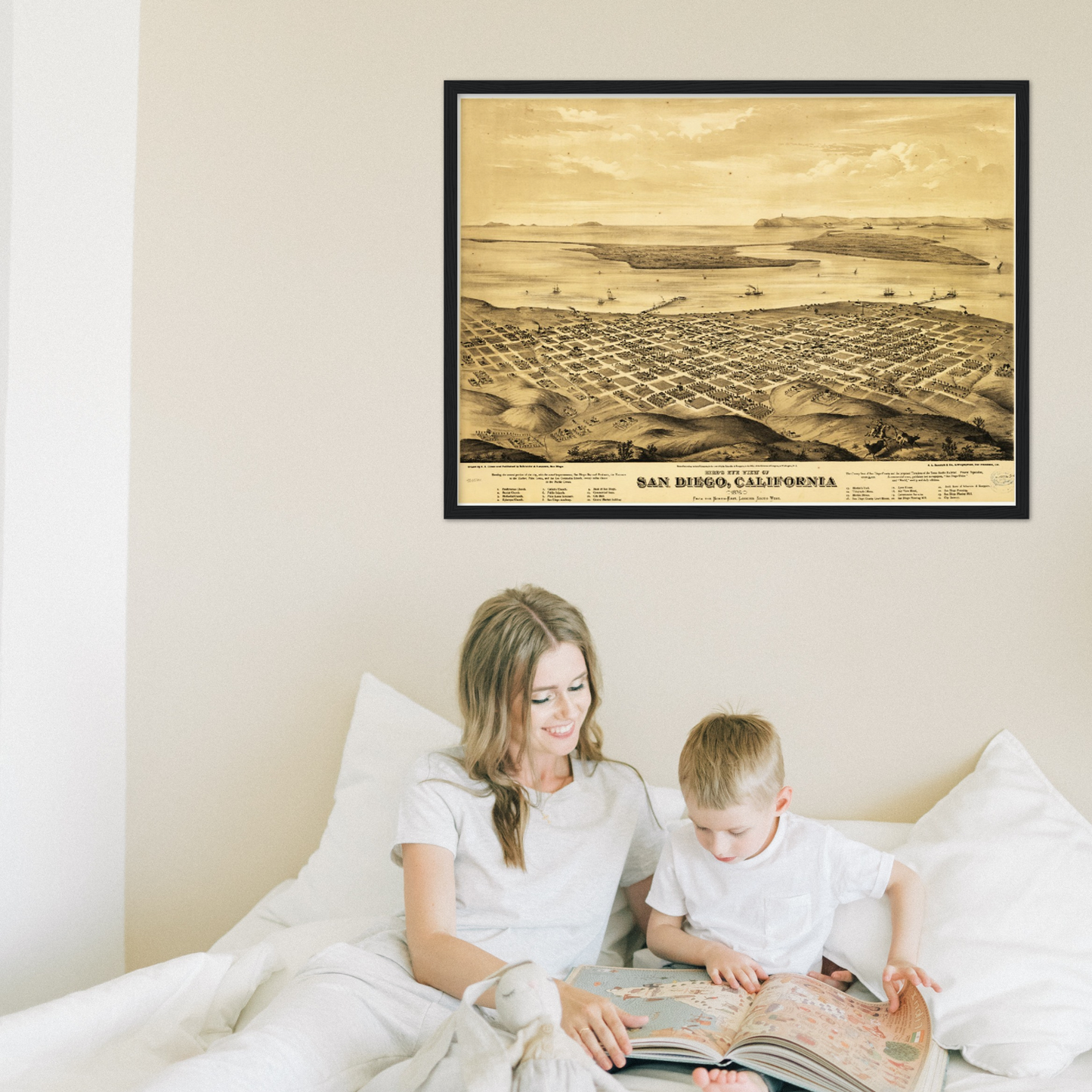 Historical city map  Test product horizontal 3 sizes