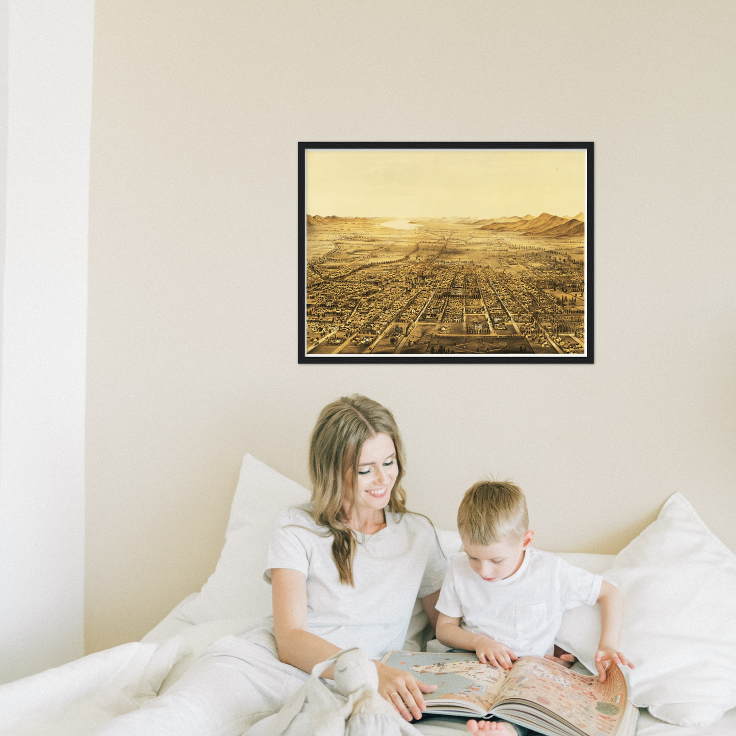 Historical city map  Test product horizontal 3 sizes