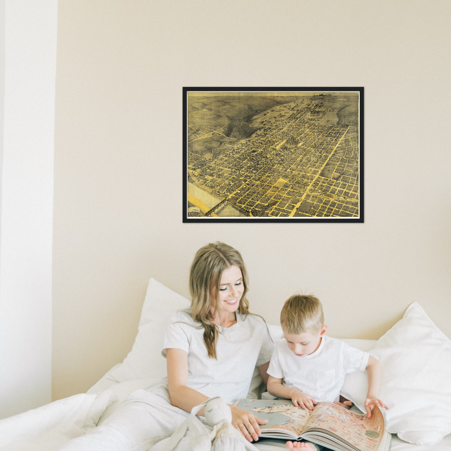 Historical city map  Test product horizontal 3 sizes