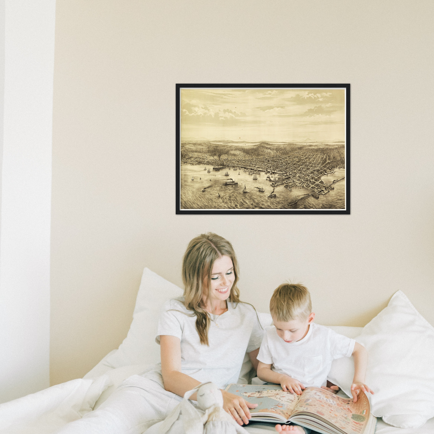 Historical city map  Test product horizontal 3 sizes