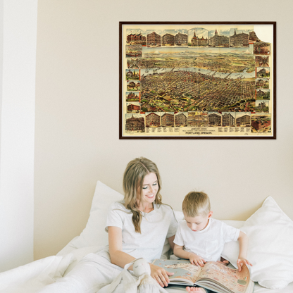 Historical city map  Test product horizontal 3 sizes