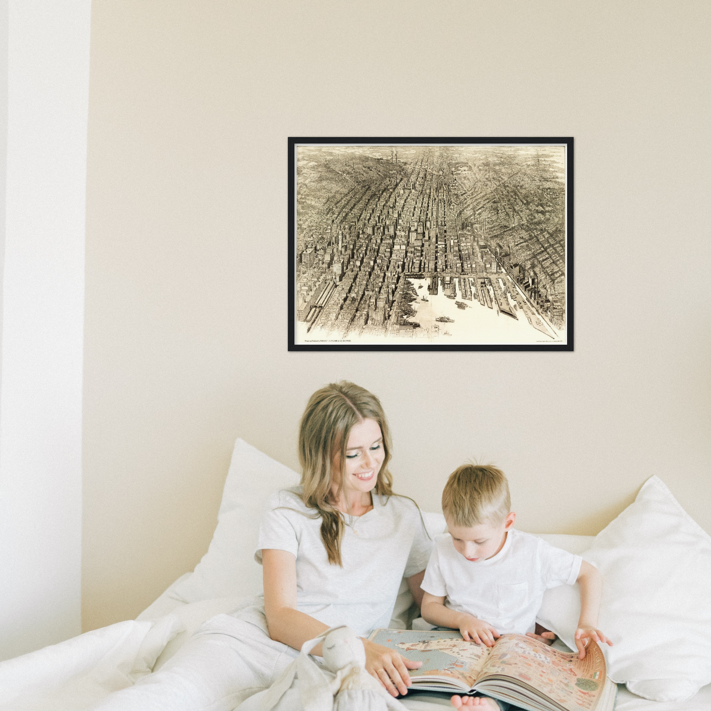 Historical city map  Test product horizontal 3 sizes