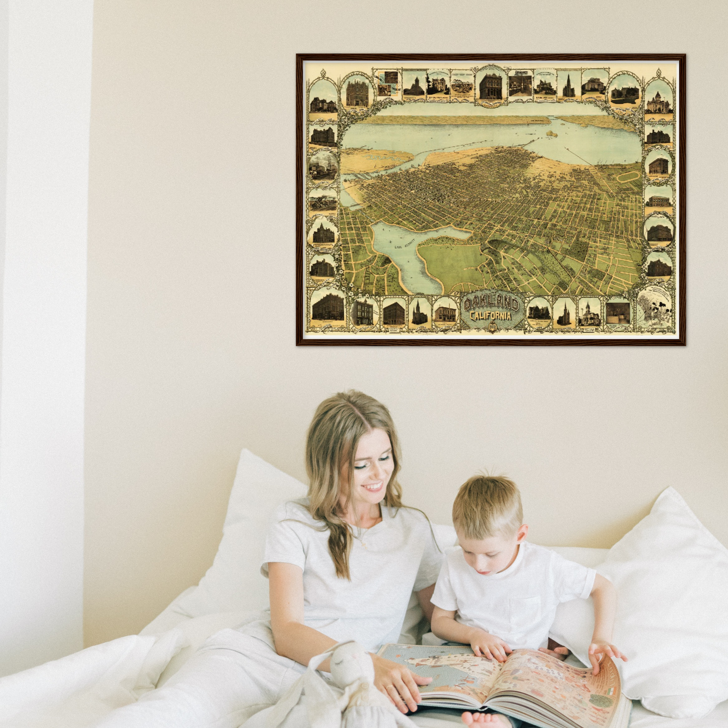 Historical city map  Test product horizontal 3 sizes