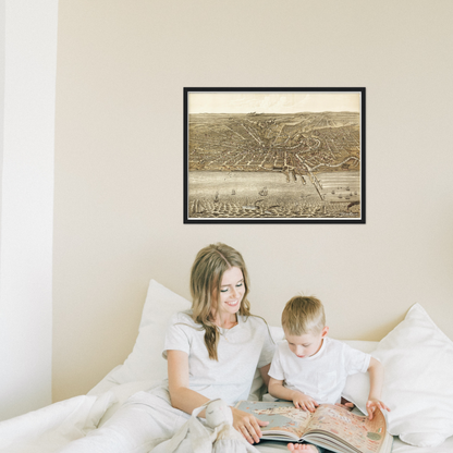 Historical city map  Test product horizontal 3 sizes