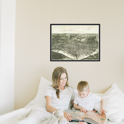 Historical city map  Test product horizontal 3 sizes