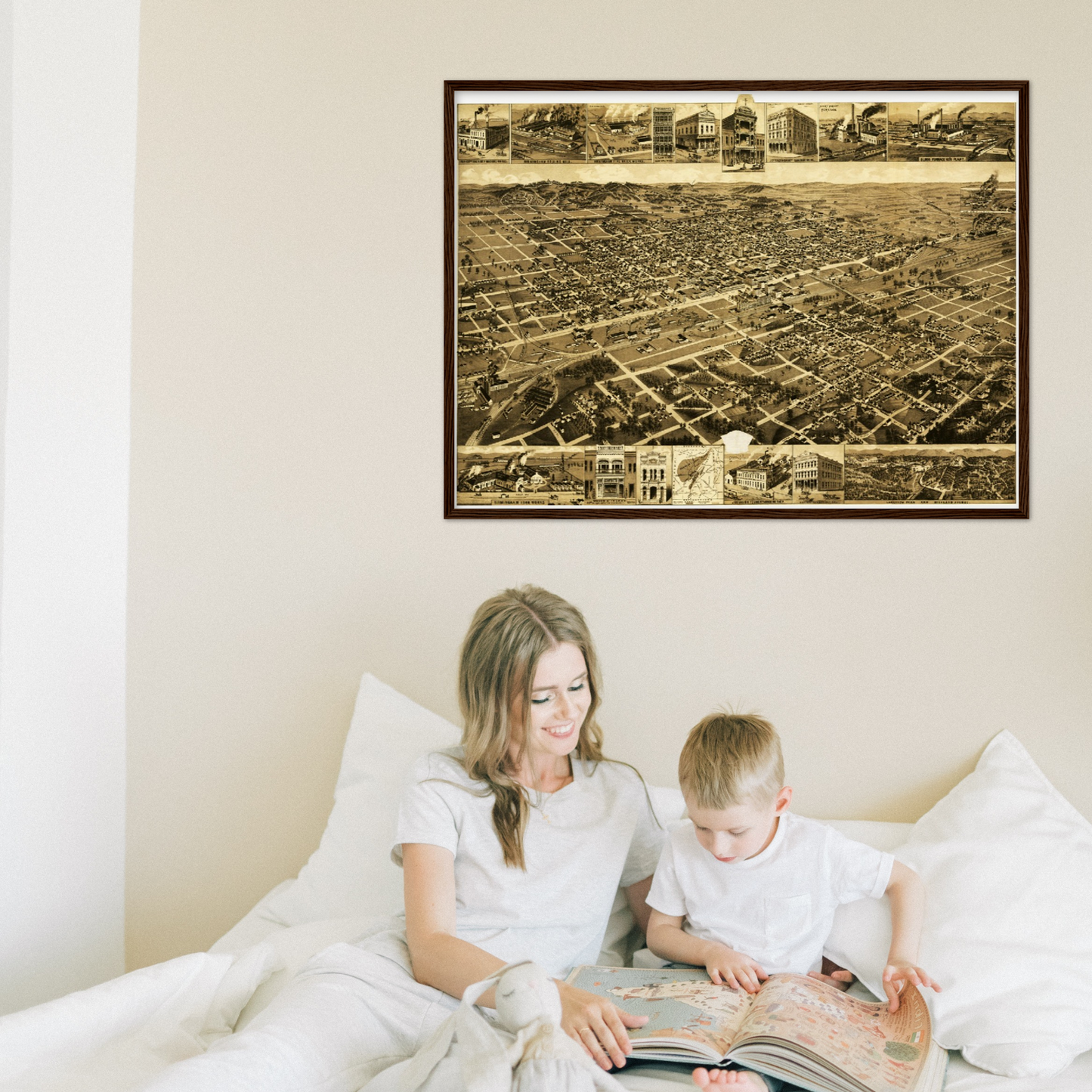 Historical city map  Test product horizontal 3 sizes