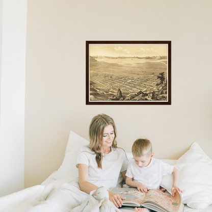 Historical city map  Test product horizontal 3 sizes