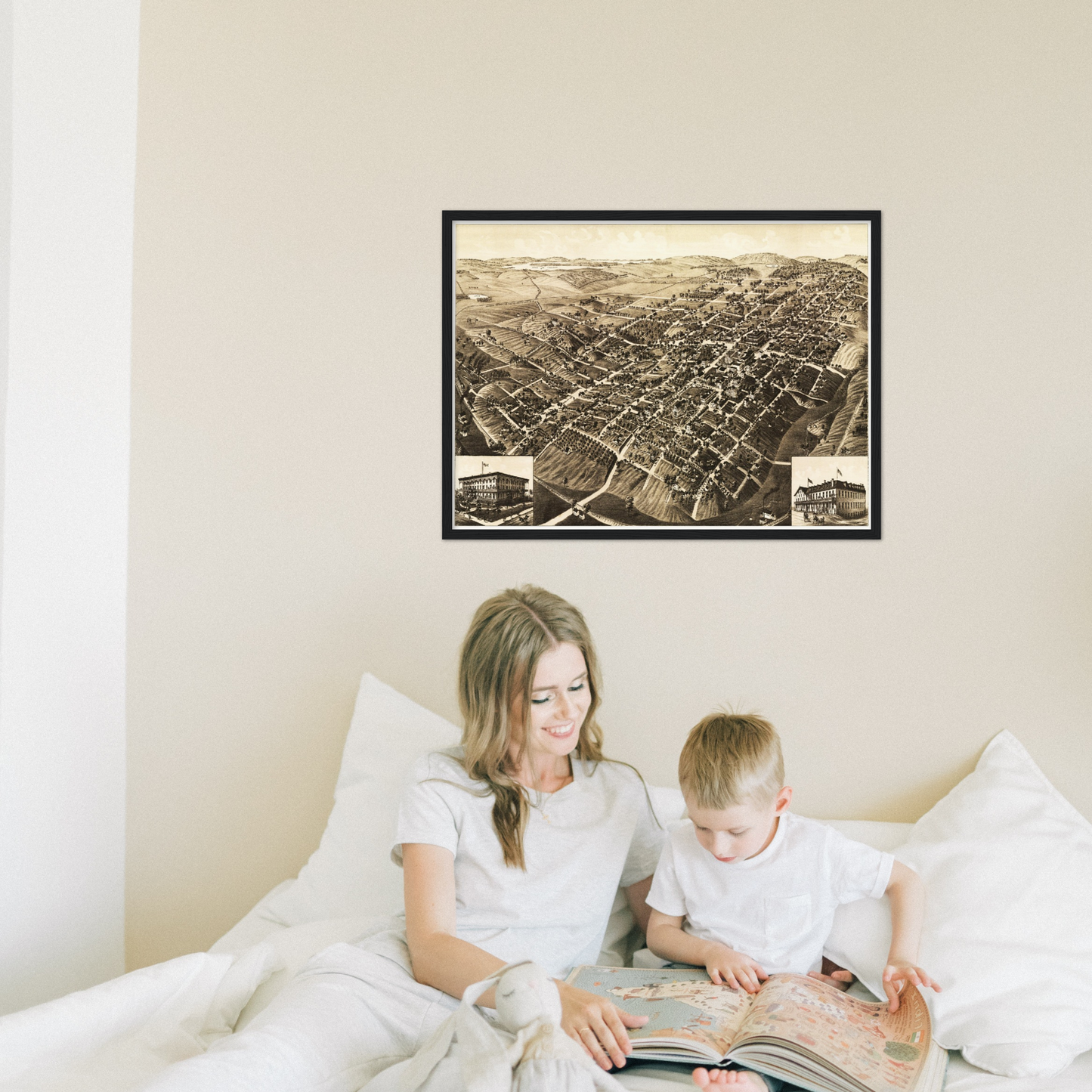 Historical city map  Test product horizontal 3 sizes