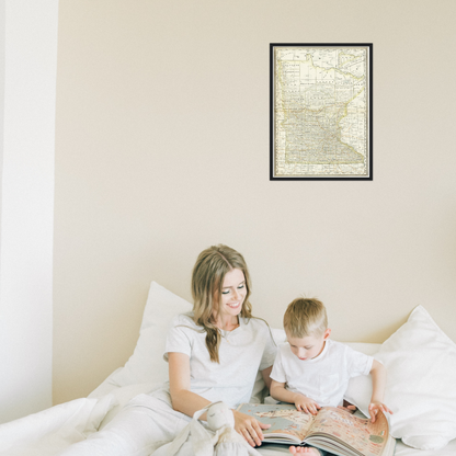 Historical city map  Test product horizontal 3 sizes