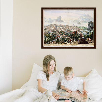 Historical city map  Test product horizontal 3 sizes