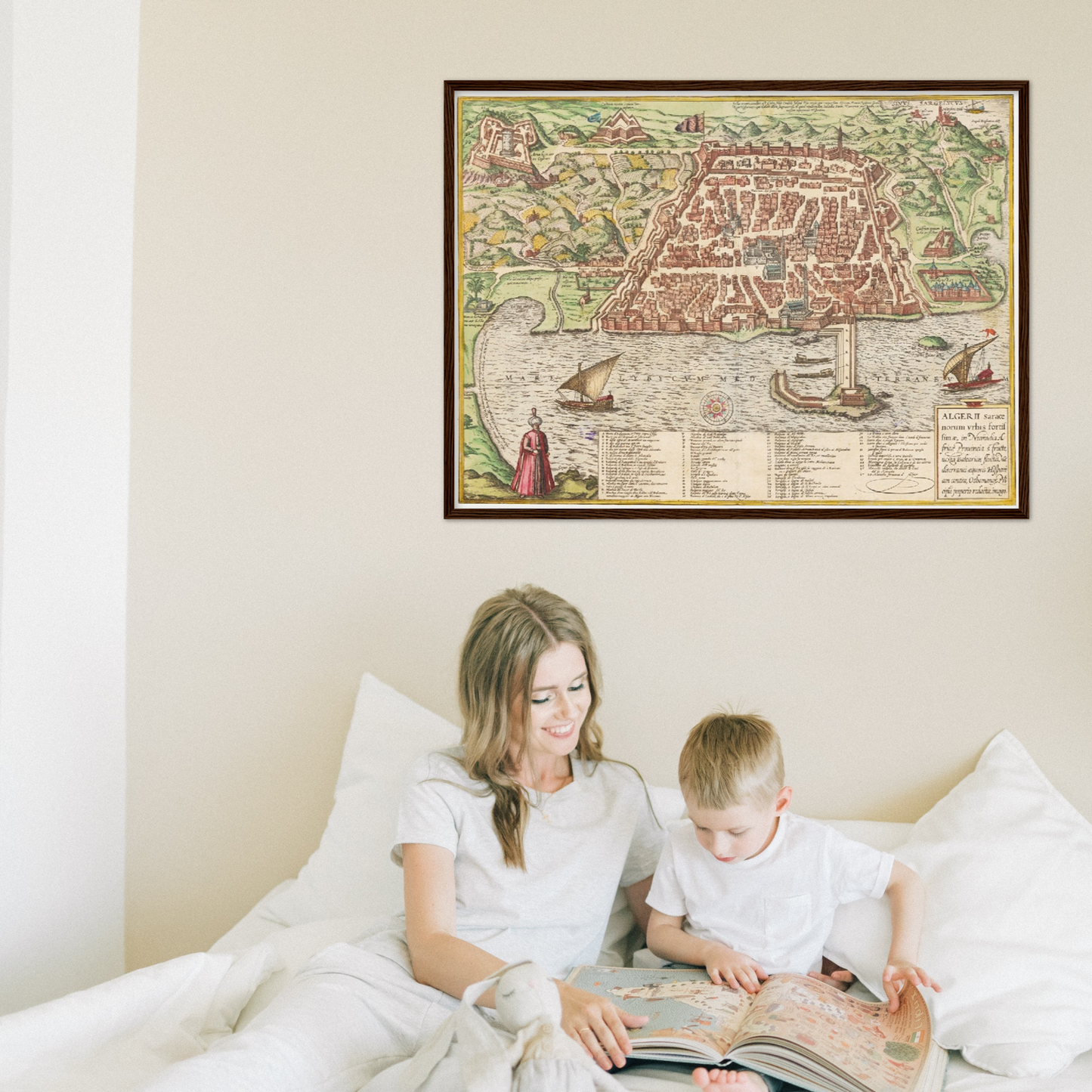 Historical city map  Test product horizontal 3 sizes