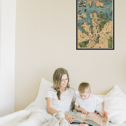 Historical city map  Test product horizontal 3 sizes