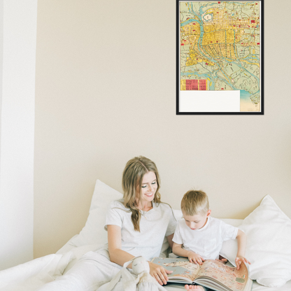 Historical city map  Test product horizontal 3 sizes