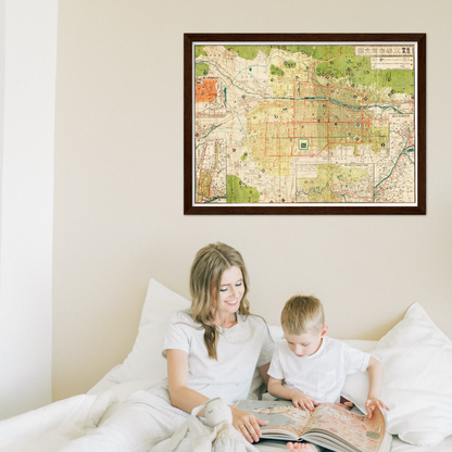 Historical city map  Test product horizontal 3 sizes