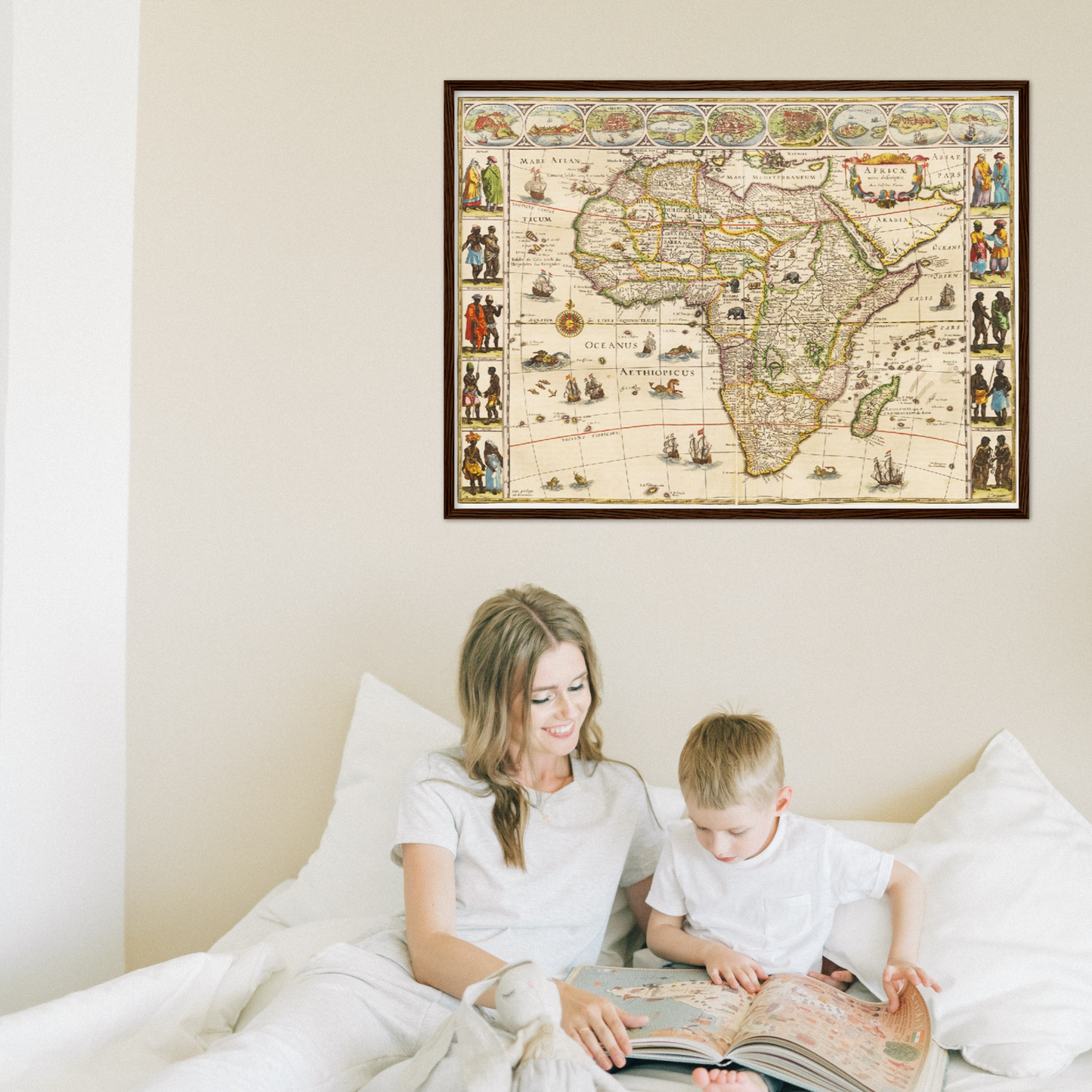 Historical city map  Test product horizontal 3 sizes