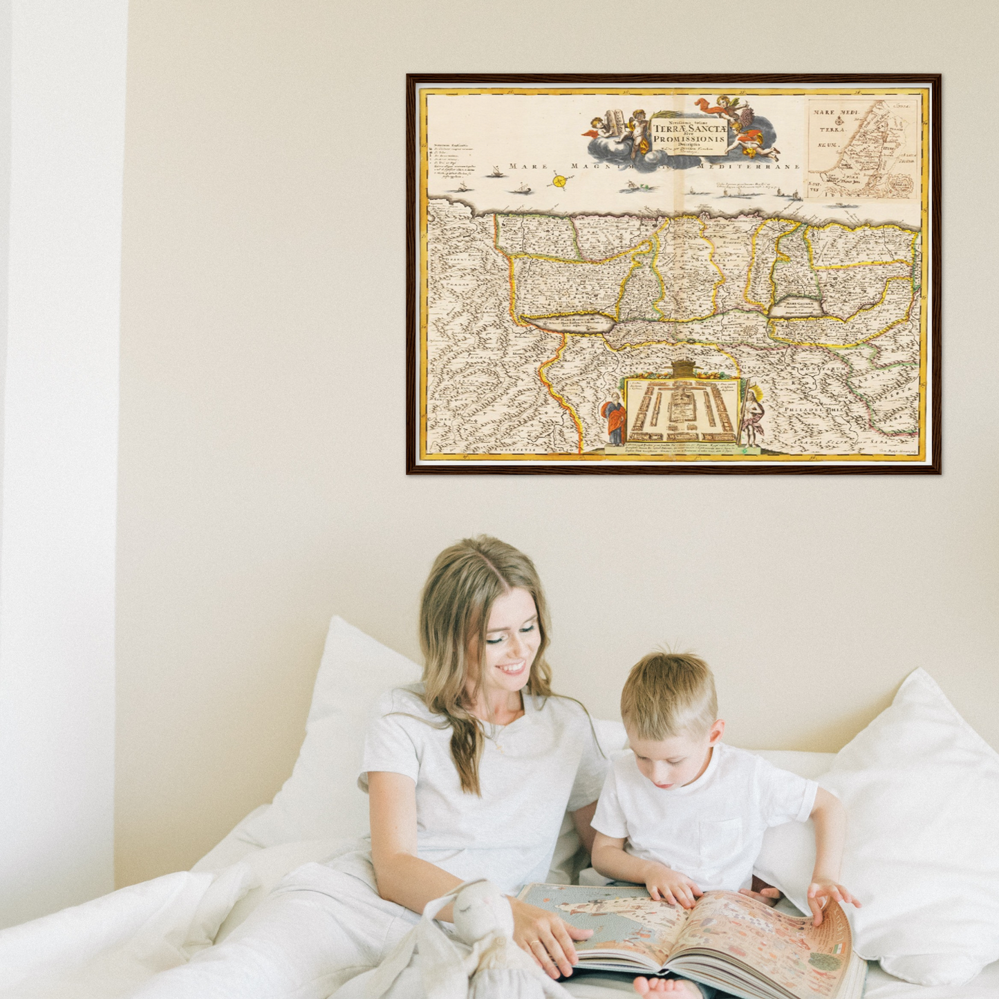 Historical city map  Test product horizontal 3 sizes