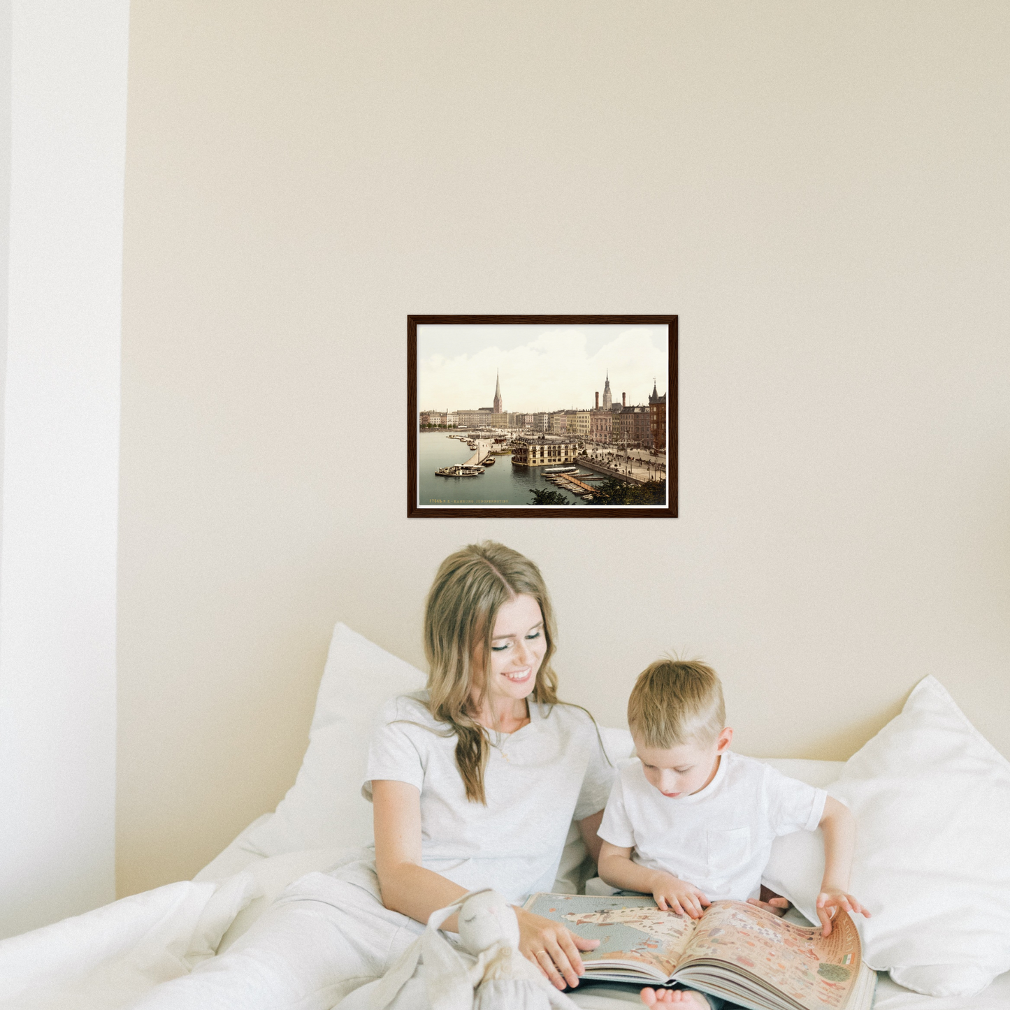 Historische Ansicht Hamburg Jungfernstieg um 1895