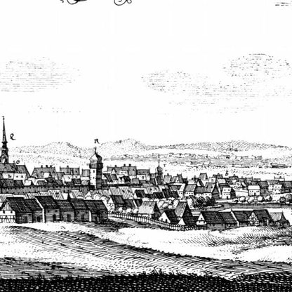 Historical city map  Test product horizontal 3 sizes