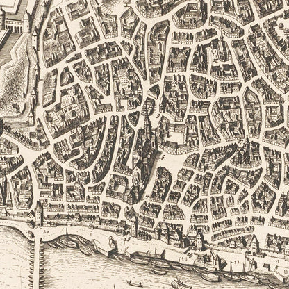 Historischer Stadtplan Mainz um 1670