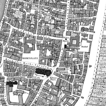 Historischer Stadtplan Heilbronn um 1834