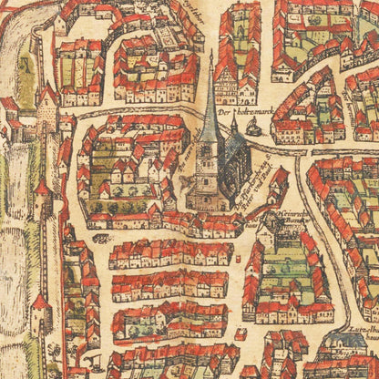 Historical city map  Test product horizontal 3 sizes