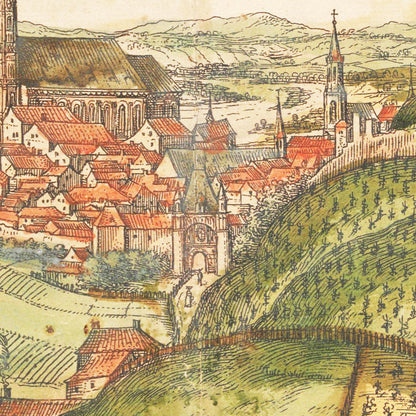 Historical city map  Test product horizontal 3 sizes