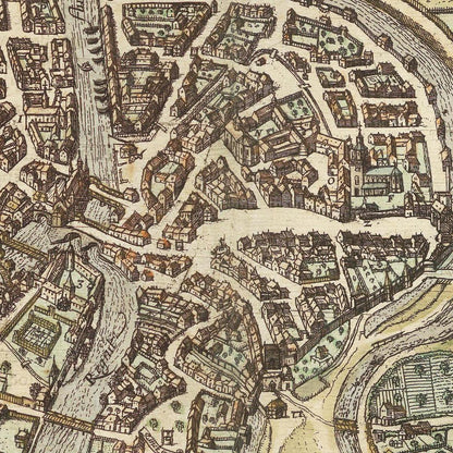 Historical city map  Test product horizontal 3 sizes