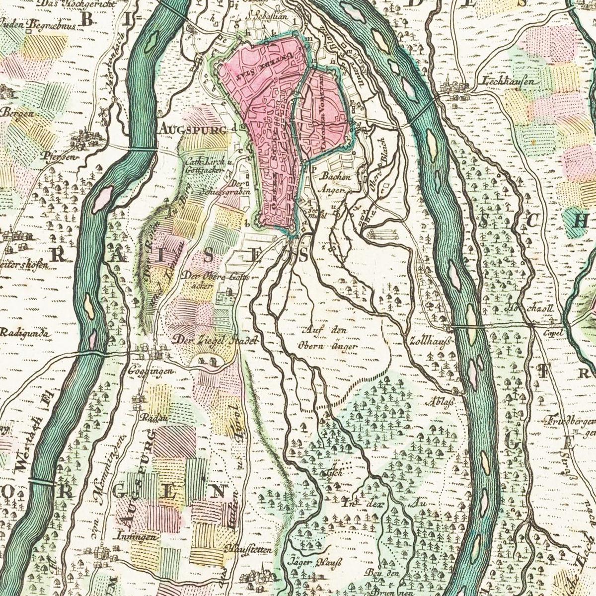Augsburg um 1750