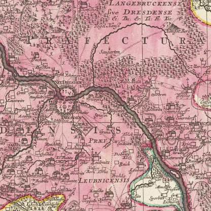 Historical city map  Test product horizontal 3 sizes