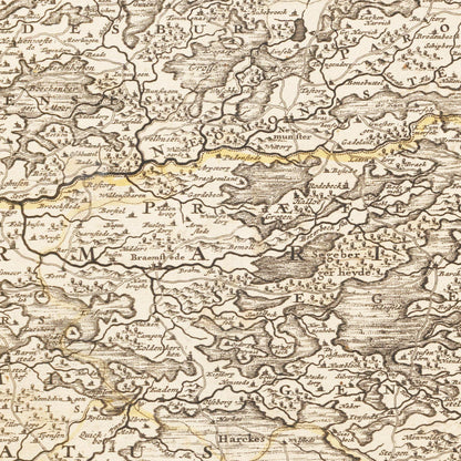 Historical city map  Test product horizontal 3 sizes