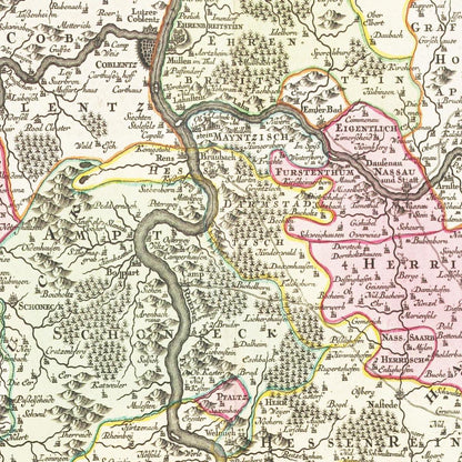 Historical city map  Test product horizontal 3 sizes