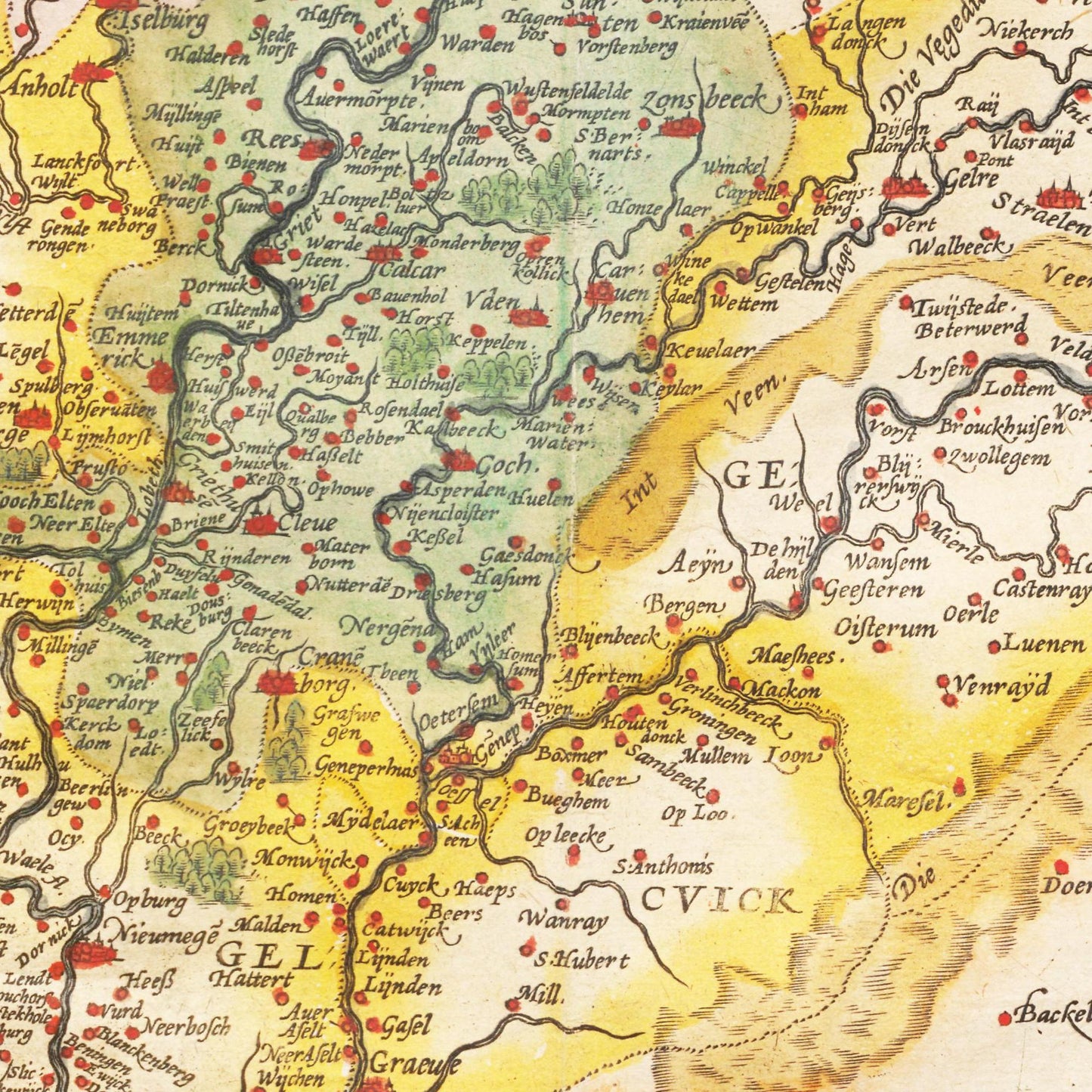 Historical city map  Test product horizontal 3 sizes