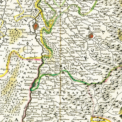 Historical city map  Test product horizontal 3 sizes