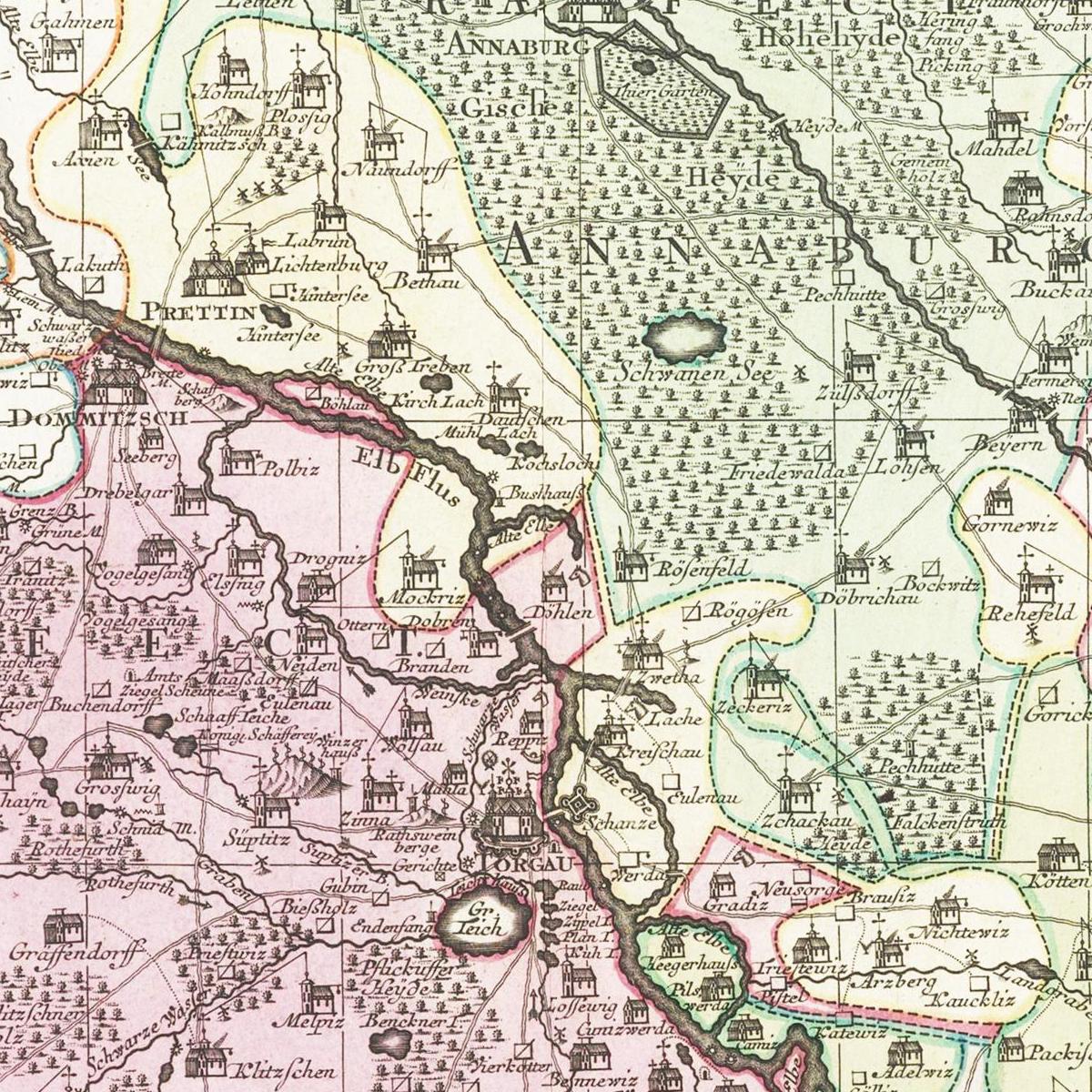 Historical city map  Test product horizontal 3 sizes