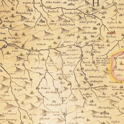 Historical city map  Test product horizontal 3 sizes