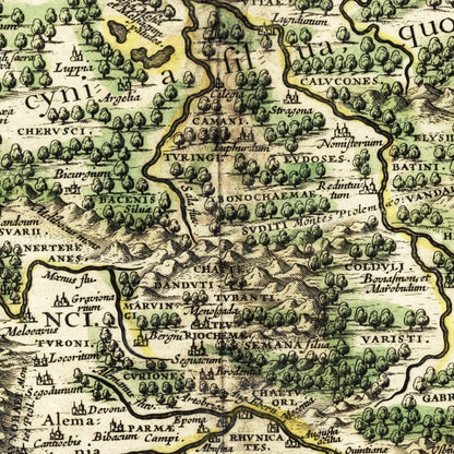 Historical city map  Test product horizontal 3 sizes