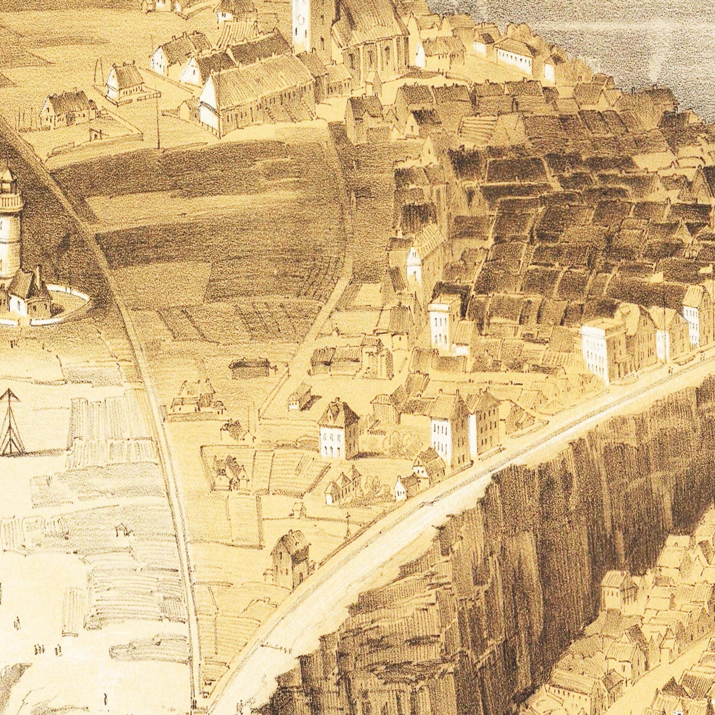 Historische Ansicht Helgoland um 1855