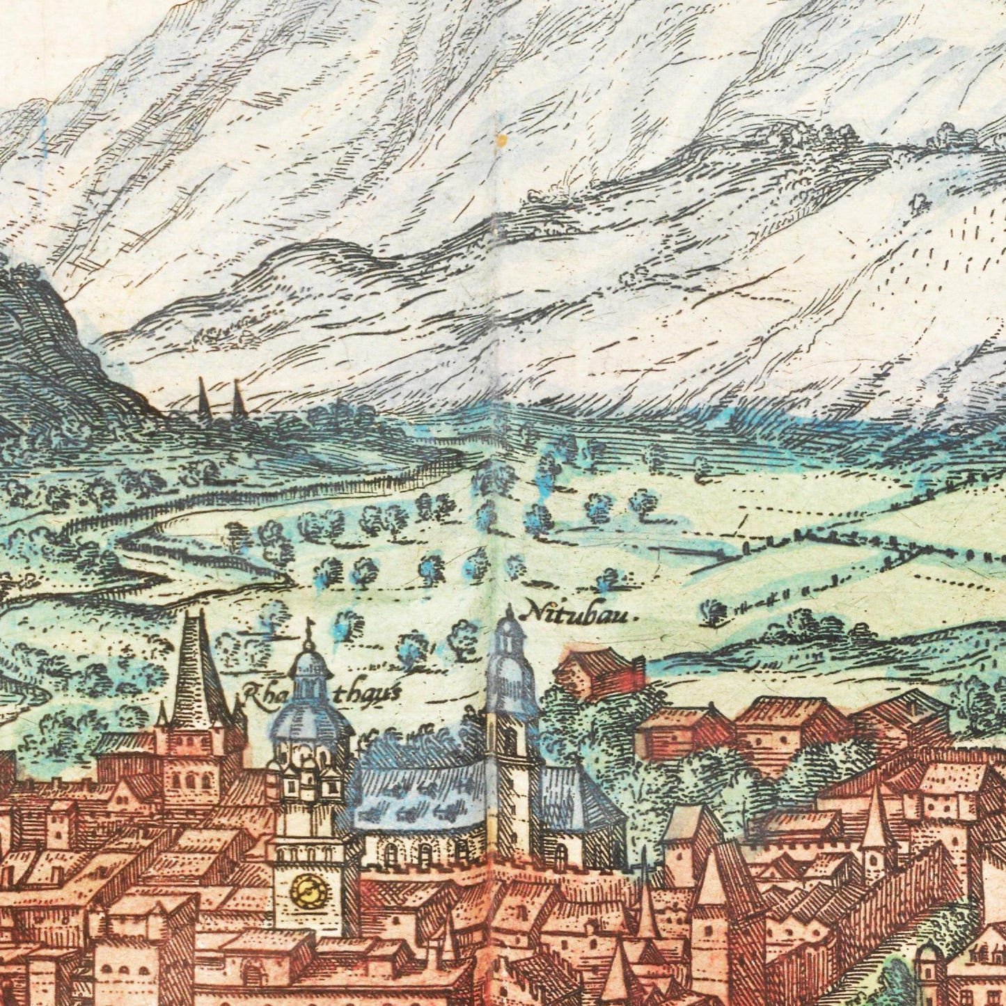 Historical city map  Test product horizontal 3 sizes