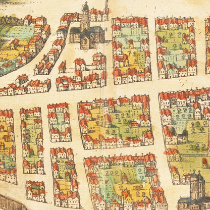 Historischer Stadtansicht Edinburgh um 1580