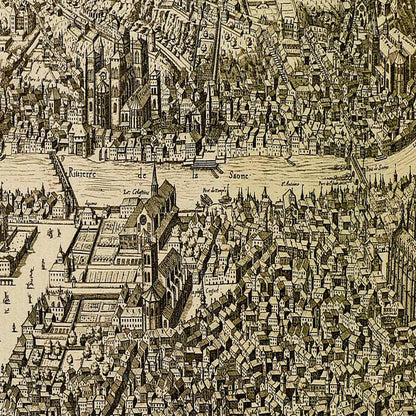 Historical city map  Test product horizontal 3 sizes