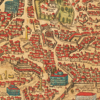 Historical city map  Test product horizontal 3 sizes